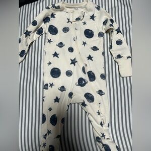 Navy Starry Kids Footie Pajamas